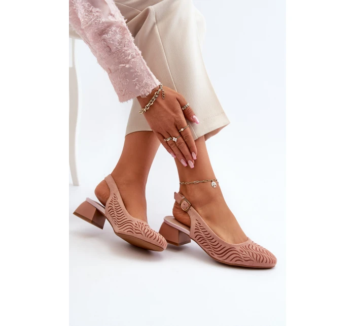 Lodičky Na Podpatku Růžové model 21655296 - Boto