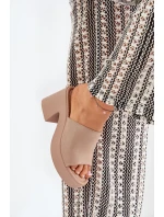 Dámské Sandály Na Podpatku A Platformě Khaki model 21689313 - Boto