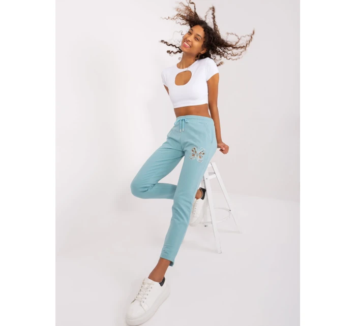 Spodnie dresowe RV DR model 20080866 mietowy - FPrice Spodnie dresowe RV DR model 20080866 mietowy - FPrice