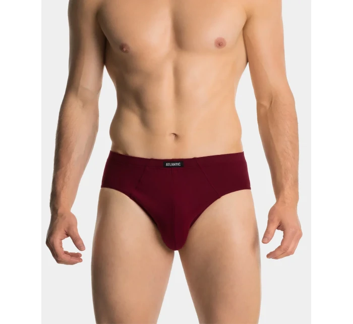 Klasické pánske nohavičky ATLANTIC 3Pack - čierna/sivá/vínová