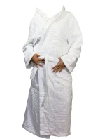 ACTION - Dámsky župan s kapucňou 31070100 biely - Vestis