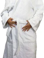 ACTION - Dámsky župan s kapucňou 31070100 biely - Vestis