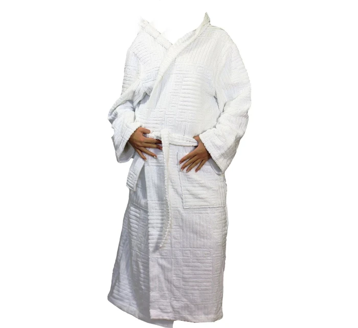 ACTION - Dámsky župan s kapucňou 31070100 biely - Vestis