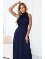 dlouhé šaty s  a střihem námořnická modř model 21418735 - numoco basic