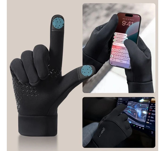 Rukavice Tech-Protect WG01 s hmatovými špičkami L čierne Rukavice Tech-Protect WG01 s hmatovými špičkami L čierne