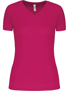 PA 477 Dámské sportovní tričko s výstřihem do V model 22513256 fuchsia - Kariban ProAct