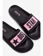 Dětské pantofle Big Star TT374A004 Černo-Růžové