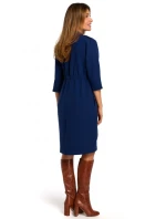 S189 Blejzrové šaty - tmavo modré