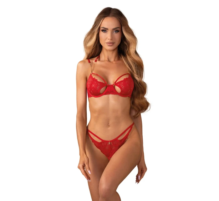 Dámsky zvodný set Matildea red - Obsessive
