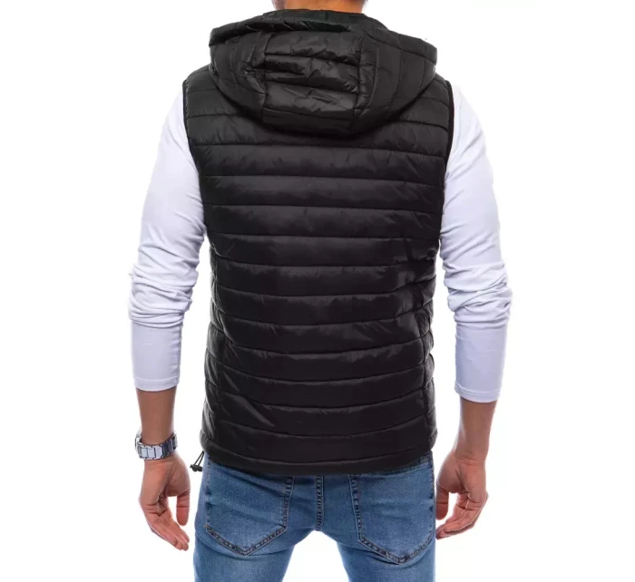 Pánská prošívaná vesta černá Dstreet model 21964374 - FashionStreet