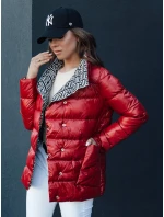 Dámska prešívaná prechodná bunda DELSY červená FashionStreet TY4417