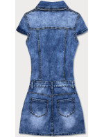 Svetlomodré džínsové šaty s krátkymi rukávmi (GD6620)