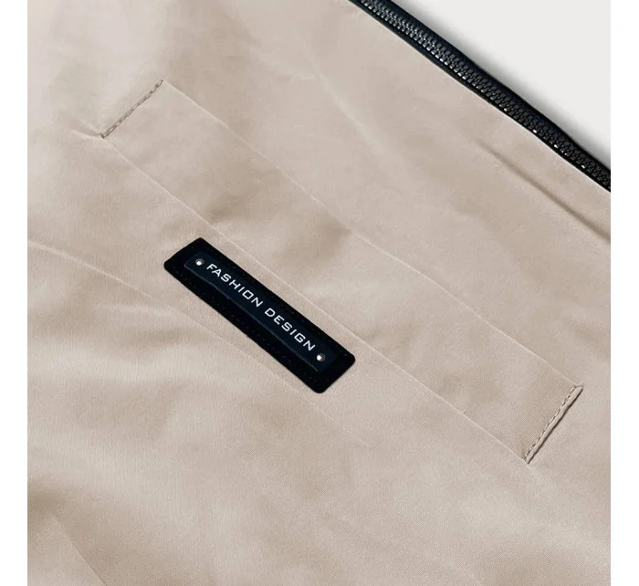 Tmavě béžová dámská bunda s kapucí model 18035532 - S'WEST