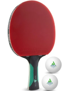 JOOLA ROSSKOPF SMASH STOLNOTENISOVÁ RAKETA A DVE TURNAJOVÉ LOPTIČKY