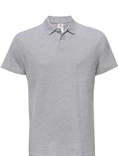 B&C ID.001 Piqué polo model 22421471 heather grey