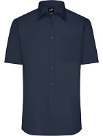 JN 680 Popelínová košile s krátkým rukávem model 22537826 navy - Daiber JN 680 Popelínová košile s krátkým rukávem model 22537826 navy - Daiber