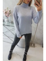 Sveter s rolákom modrý Sveter s rolákom modrý