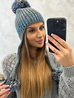 Dámska ušianka Nadia K321 tmavo šedá