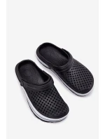 Piankowe Klapki Męskie Czarne Maravena