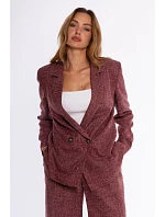 M929 Double-breasted tweed jacket - maroon M929 Double-breasted tweed jacket - maroon