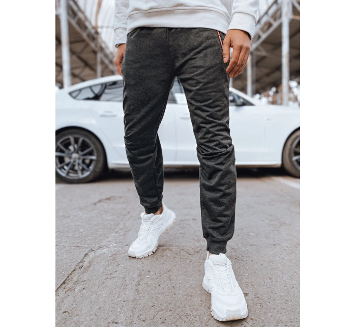 Pánské tmavě šedé tepláky model 21975803 - Dstreet