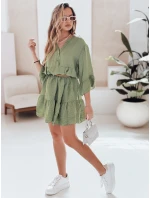 Letní mušelínové šaty tmavě zelené Dstreet model 21989663 - FashionStreet