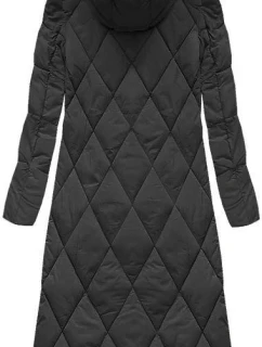 Černá dlouhá dámská zimní bunda s kapucí model 21242143 - Libland