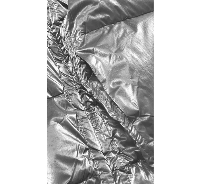 Šedo-čierna obojstranná oversize bunda (h-1088-61)