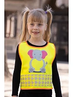Korntex FUN Detská bezpečnostná vesta 76.FUNY hi vis yellow/elephant Korntex FUN Detská bezpečnostná vesta 76.FUNY hi vis yellow/elephant