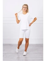 Biely set top+legíny Biely set top+legíny