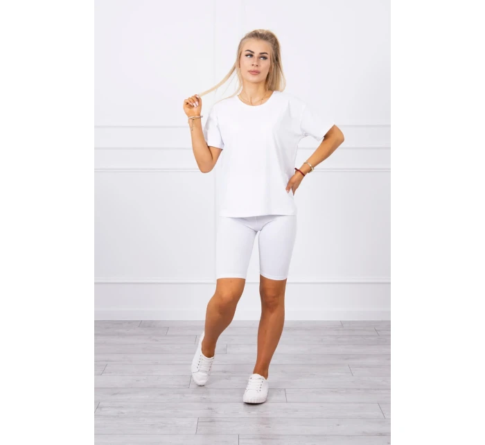 Biely set top+legíny Biely set top+legíny