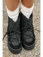 Sněhule S Na Platformě Černé model 21676673 - Boto