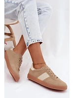 Dámské tenisky z umělé semišové kůže Big Star model 22185500 Béžové - Big Star Shoes