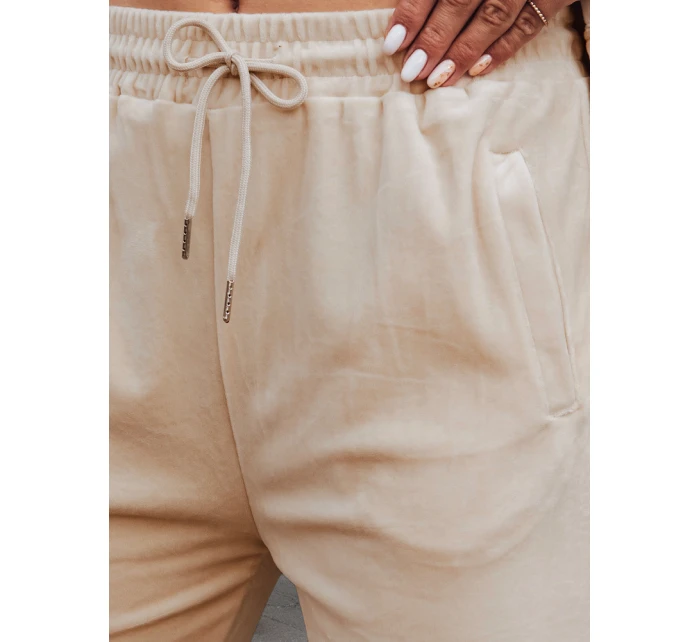 Dámské světle broskvové velurové tepláky Dstreet model 21993582 - FashionStreet