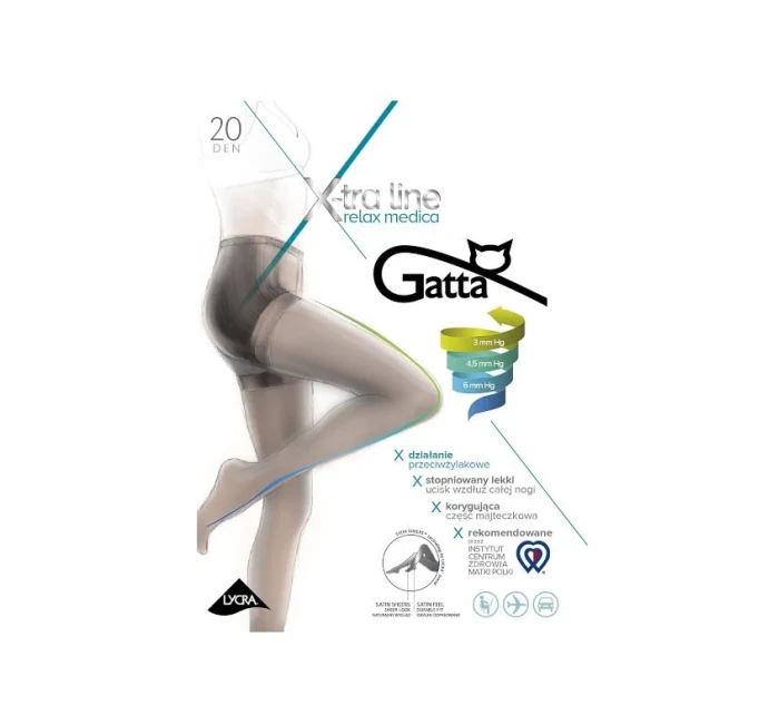 Dámske pančuchové nohavice Gatta Body Relax Medica 20 den 5-XL