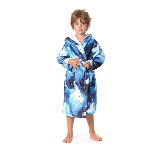 Detský župan Lupo s kapucňou - Vestis Detský župan Lupo s kapucňou - Vestis