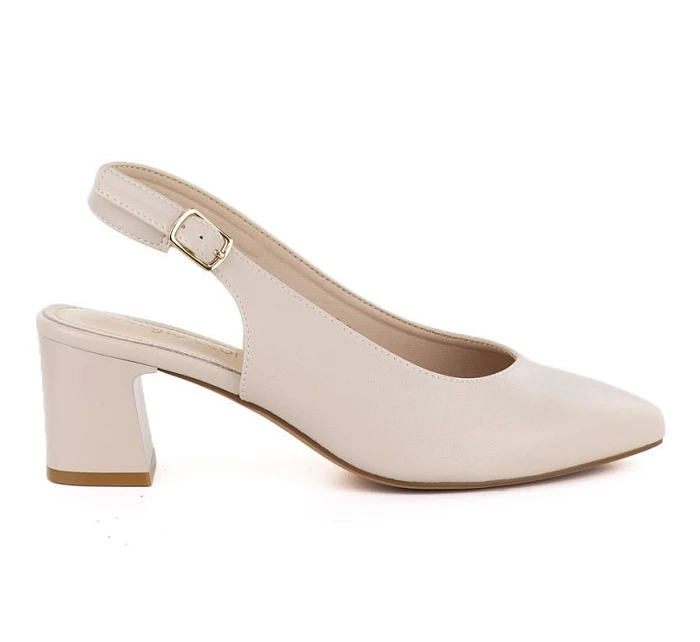 Dámske lodičky s remienkom béžovej farby Sergio Leone SK463