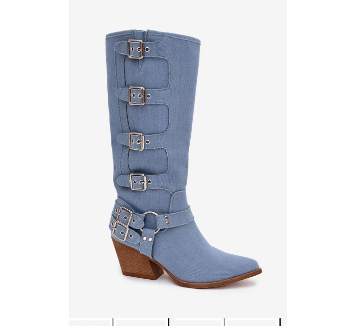 Džíny Kovbojky Na Podpatku S model 21710989 - Boto
