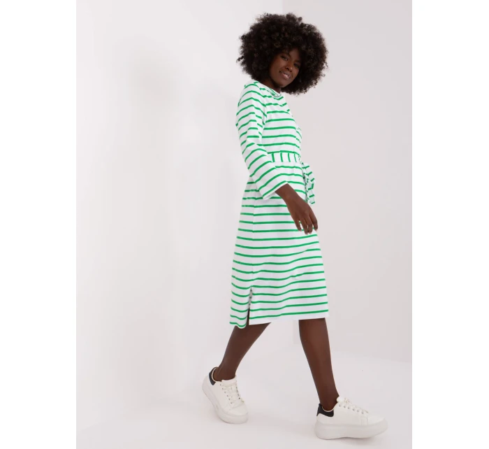 LK SK 509299 šaty.74 biela a zelená LK SK 509299 šaty.74 biela a zelená