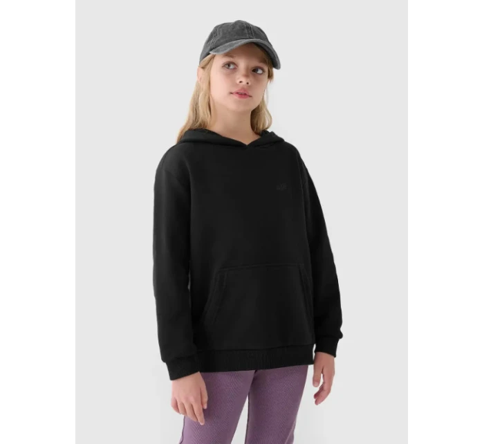 Dětská mikina s kapucí model 21471952 Černá - 4F