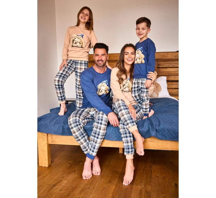 Cornette Detské dievčenské pyžamo 594/187 Medvedíky l/r 86-128 Cornette Detské dievčenské pyžamo 594/187 Medvedíky l/r 86-128