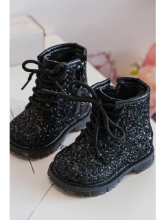 Dětské Botky Se Zipem Černé model 21636429 - Boto