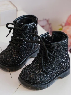 Dětské Botky Se Zipem Černé model 21636429 - Boto