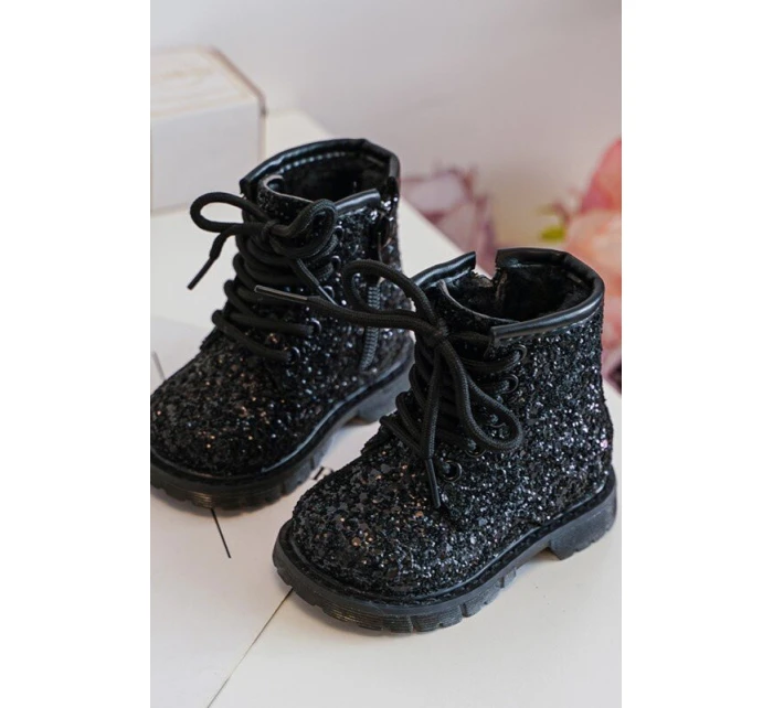 Dětské Botky Se Zipem Černé model 21636429 - Boto