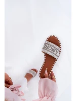 Dámské Pantofle Na Plochém Podpatku Se Bílé model 21687314 - Boto