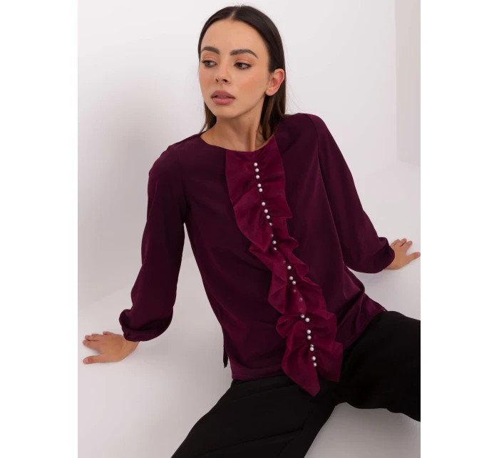 Blúzka LK BZ 506673.36 tmavo fialová