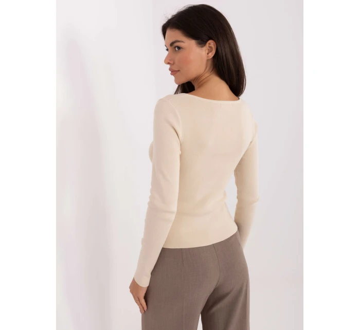 PM SW jumper DF61034.76 svetlo béžový
