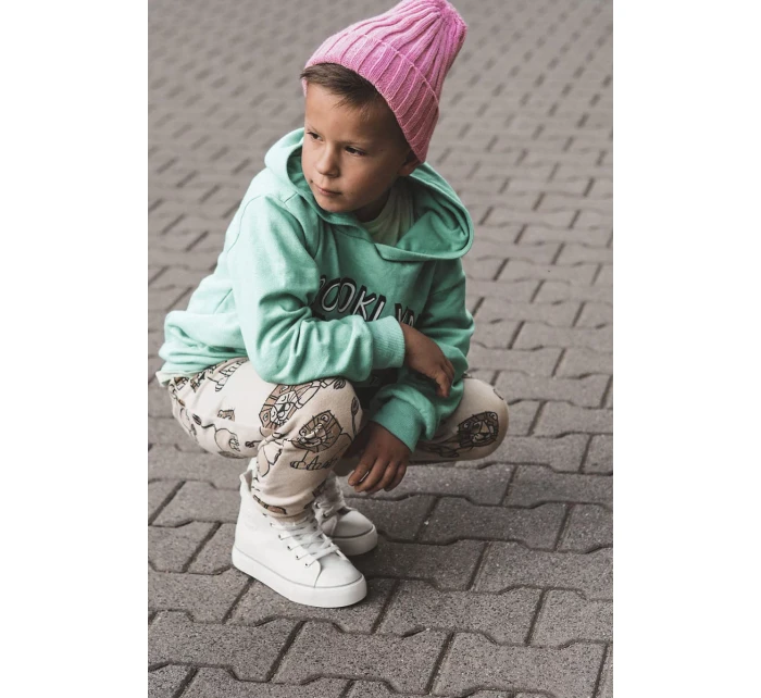 Detské vysoké tenisky so zipsom Big Star KK374227 White