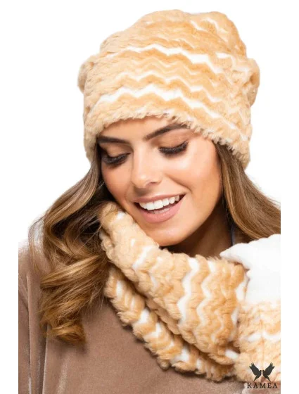Dámska čiapka s kožušinkou VERMONT - Kamea
