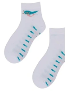 TENKÉ PONOŽKY FARBA 2-6 ROKOV DIEVČATÁ BIELA 21-23